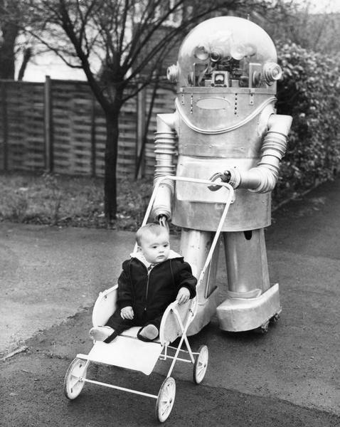 Robot interfaces to a baby carriage